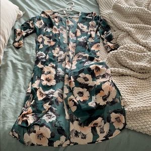 Pink blush floral duster